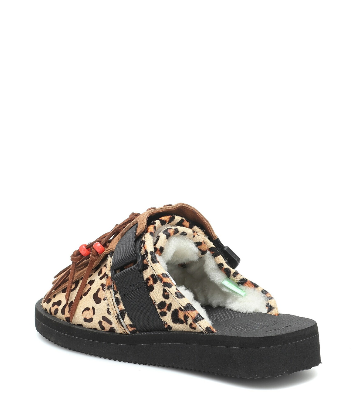 Alanui - x Suicoke leopard-print calf hair slippers Alanui