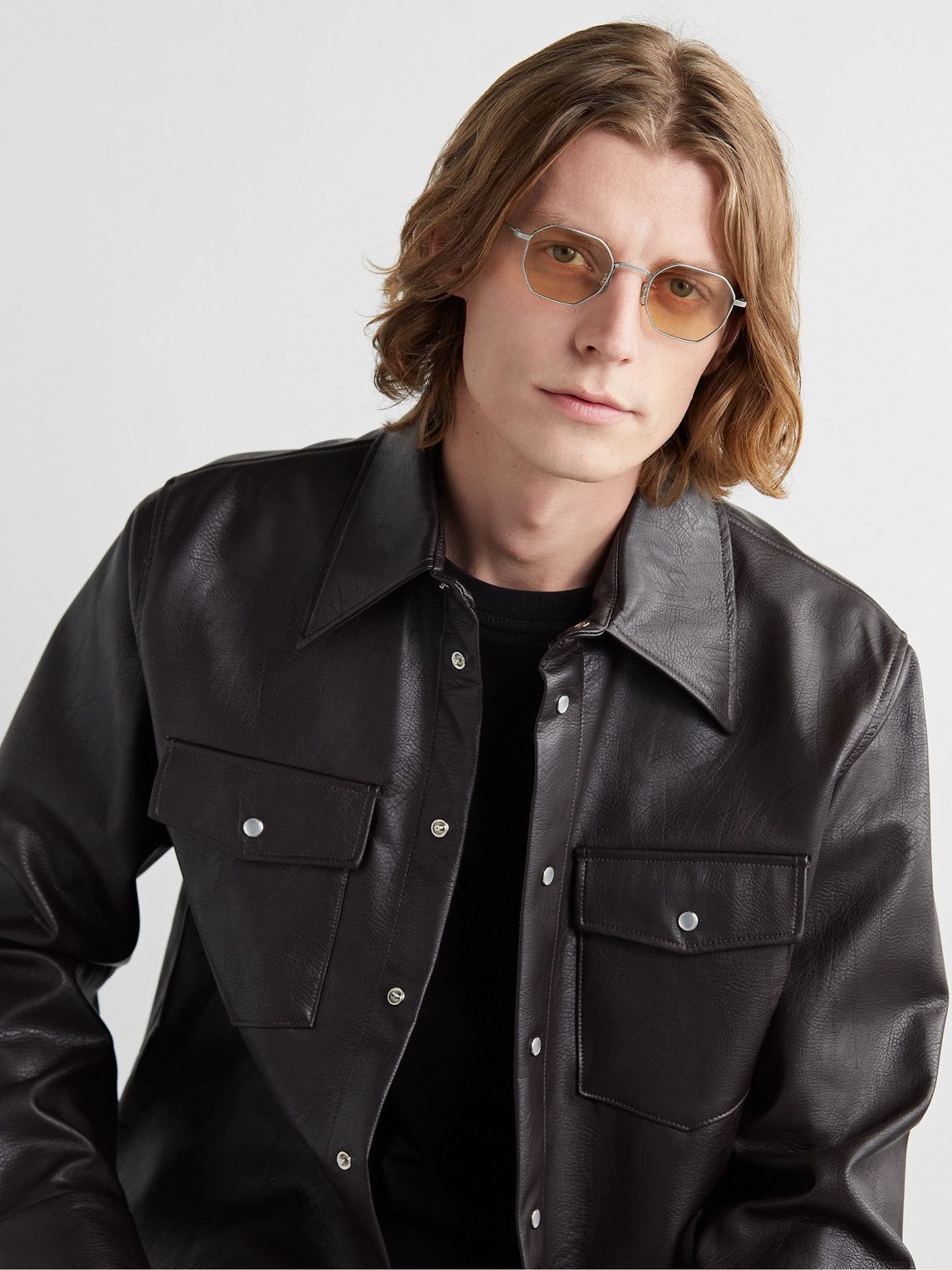 Oliver Peoples - Takumi TK-5 Octagon-Frame Titanium Sunglasses