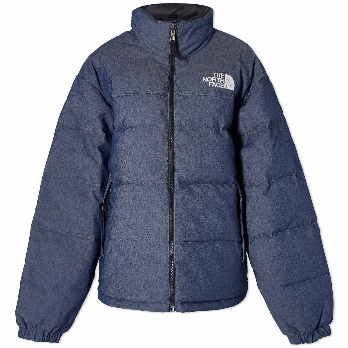 The North Face Men's 92 Reversible Nuptse Jacket in Denim Blue/Tnf