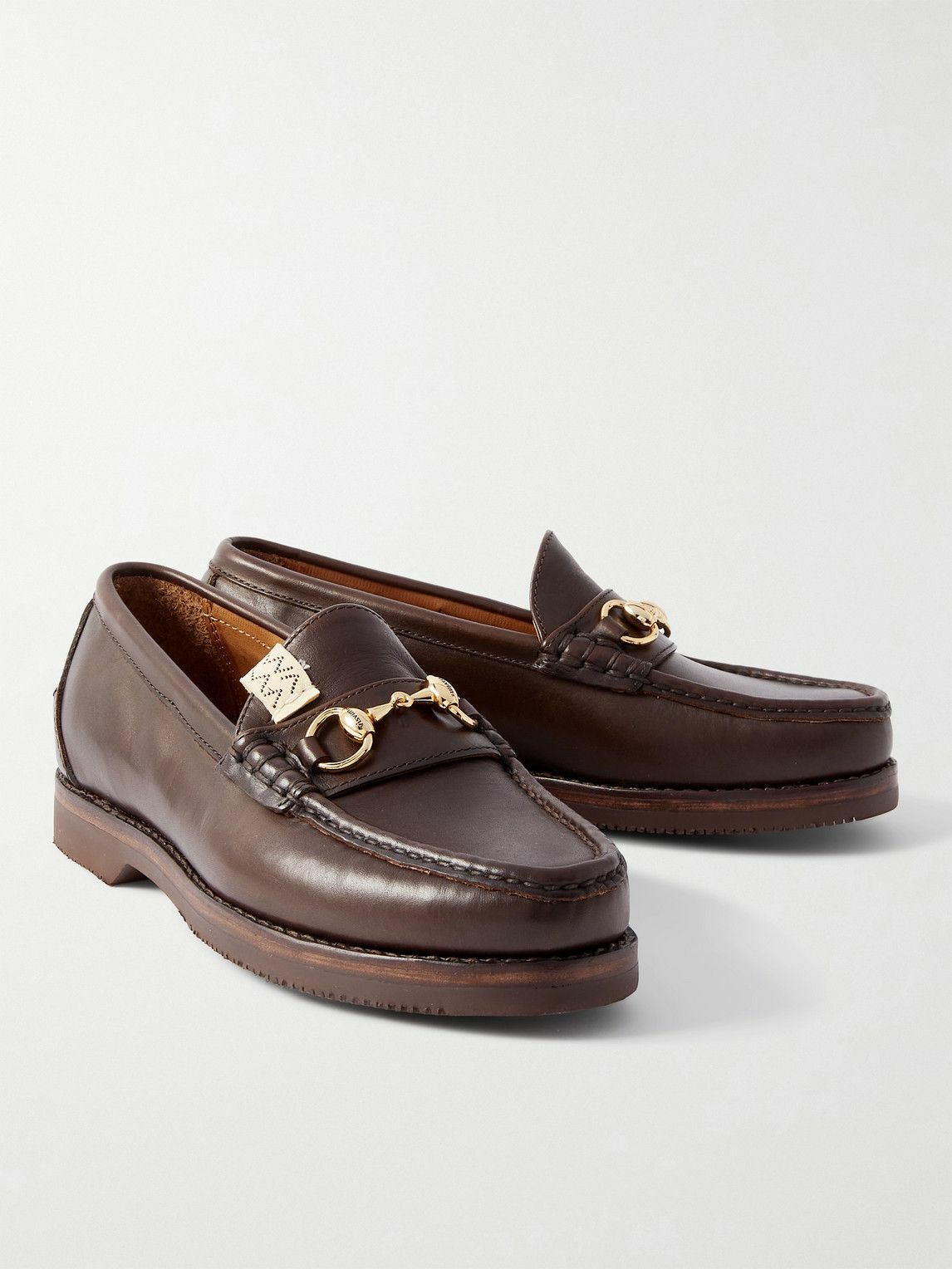 Visvim - Abarth Moc-Folk Horsebit-Embellished Leather Penny