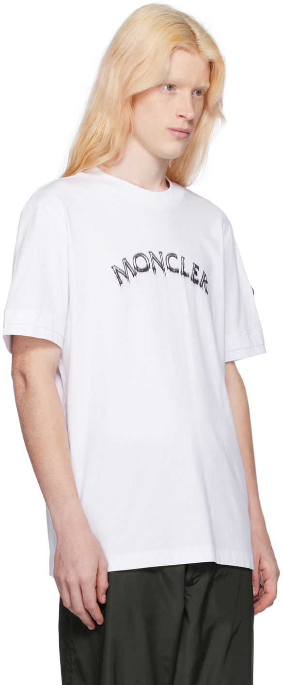 Moncler White Printed T-Shirt Moncler