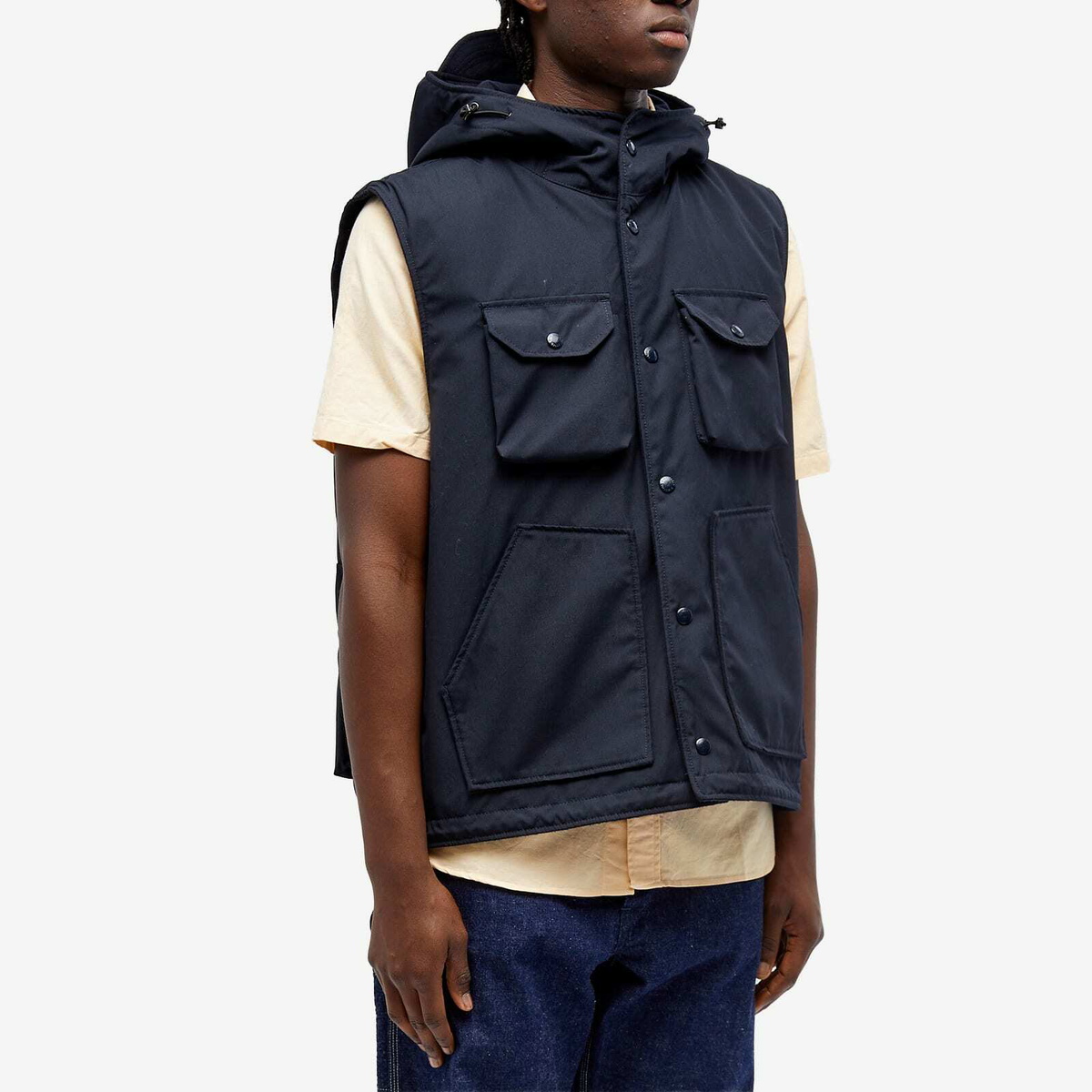 Engineered Garments Men's Field Vest in Dark Navy Engineered Garments