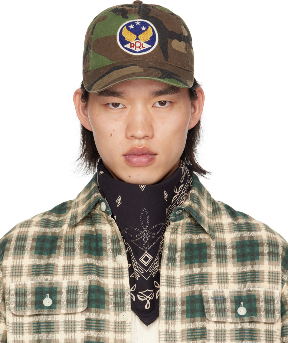 RRL Brown Winged Logo Cap RRL