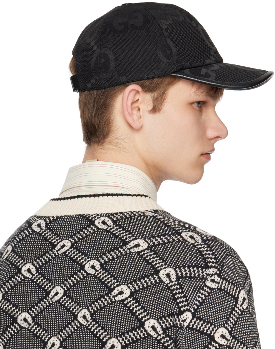 Gucci Black Jumbo GG Cap Gucci
