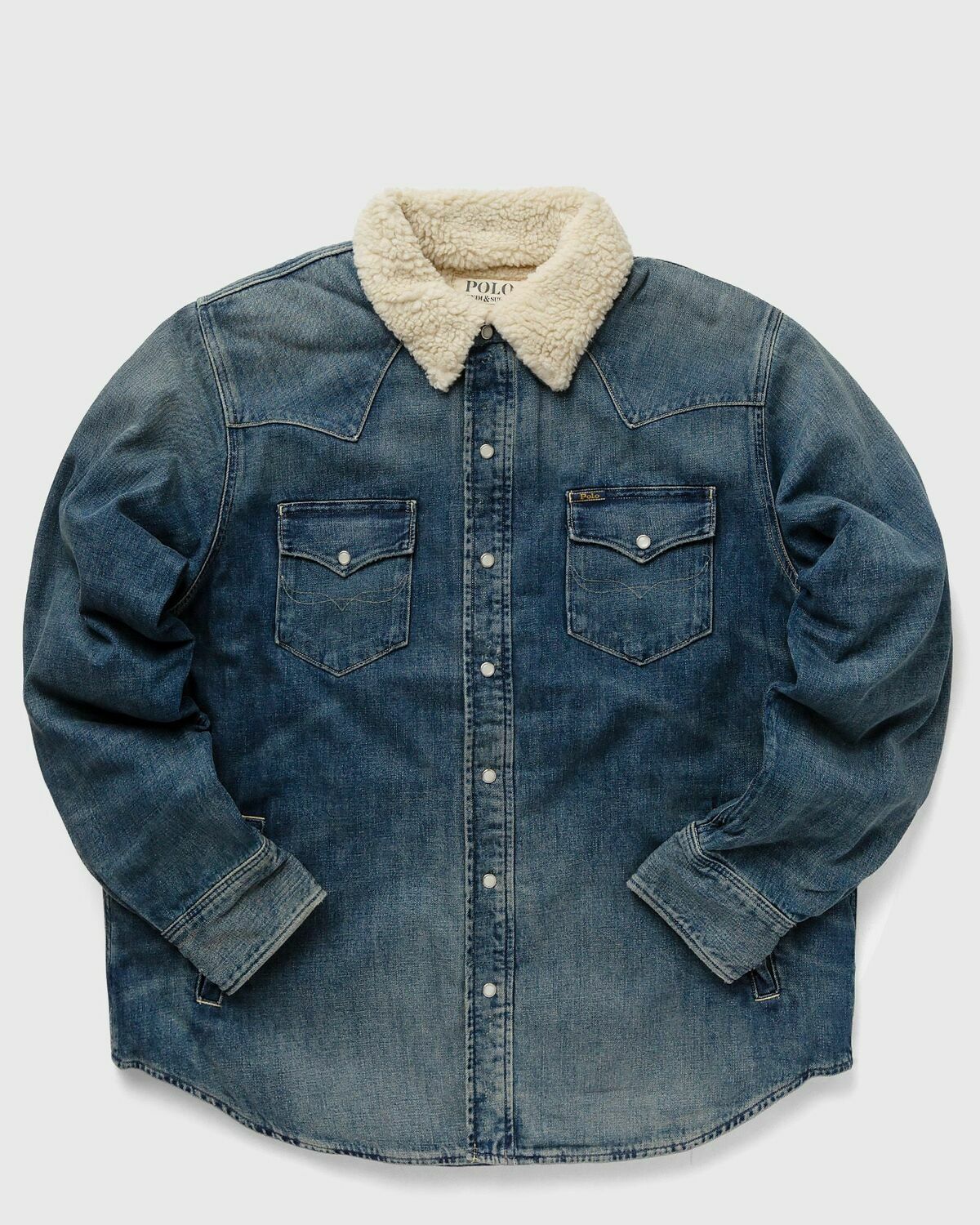 Polo Ralph Lauren Rl Western Long Sleeve Sport Shirt Multi Denim