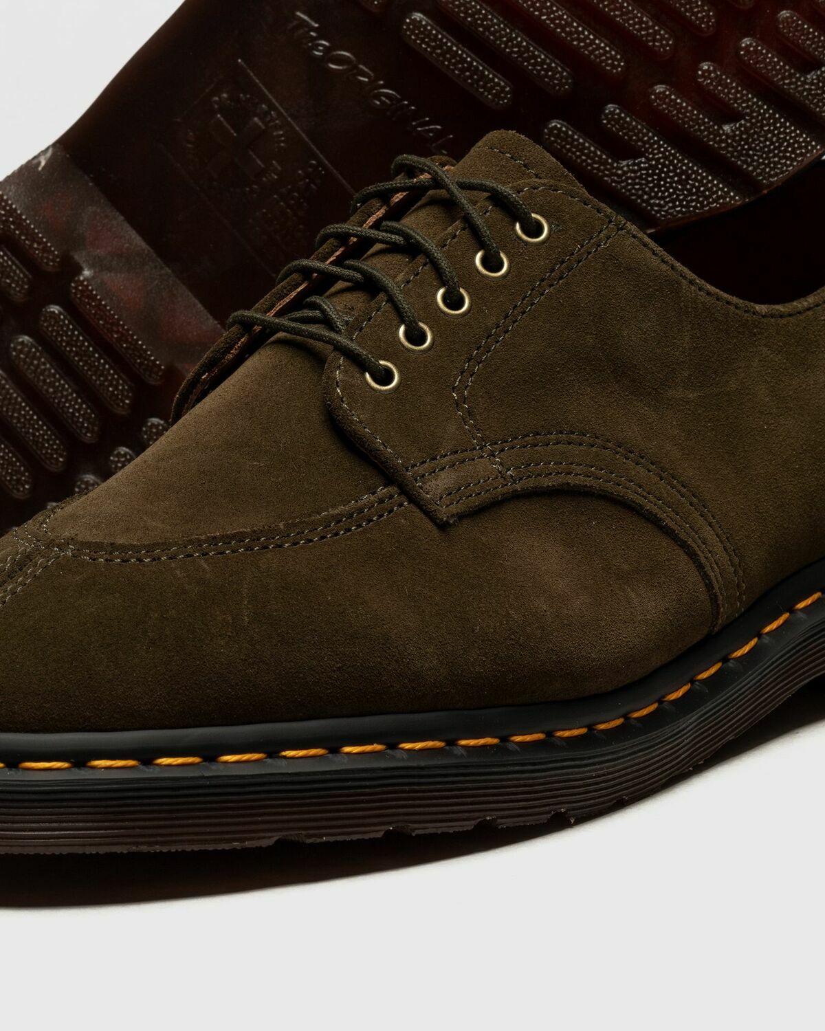 Dr.Martens 2046 Olive Repello Calf Suede Brown Boots Dr. Martens