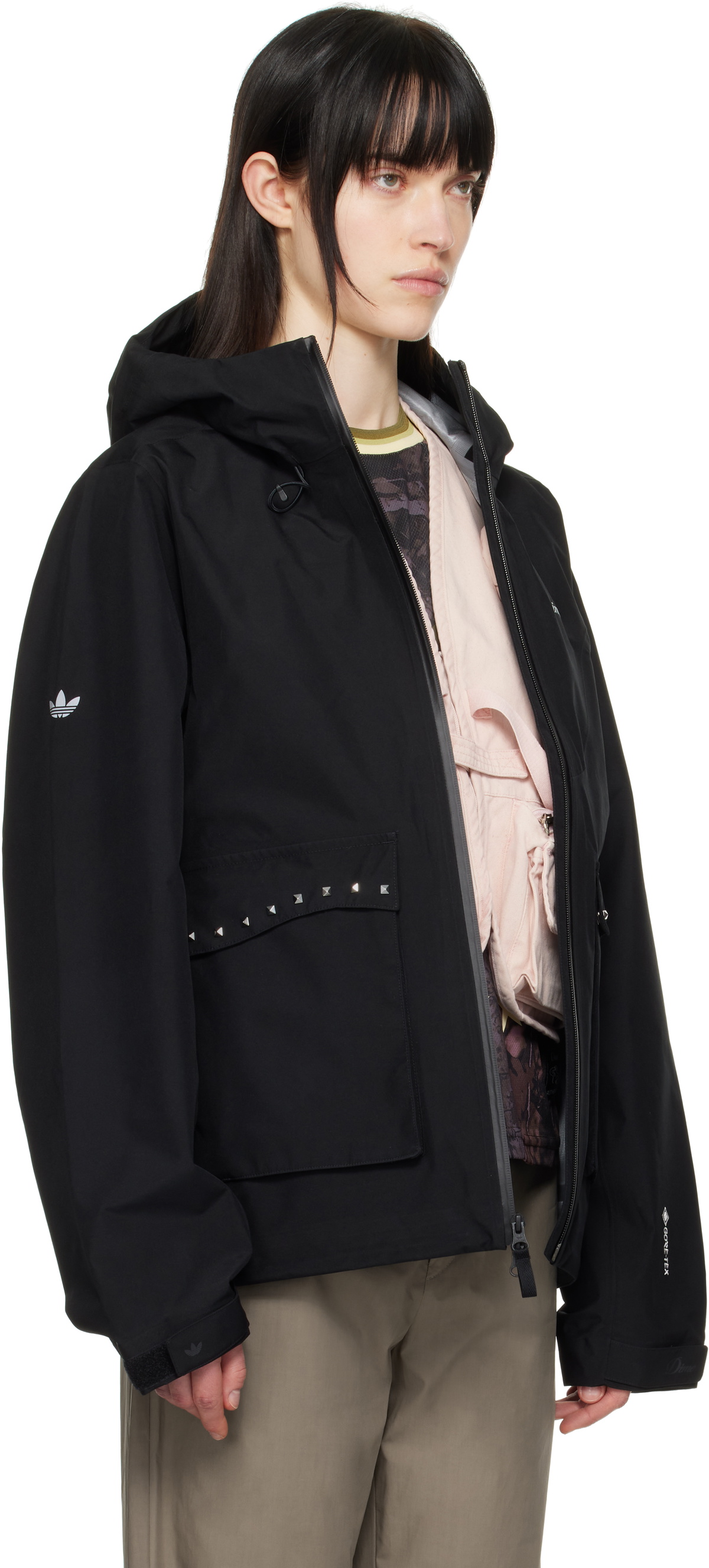 Dime Black adidas Originals Edition Studded GORE-TEX Jacket Dime