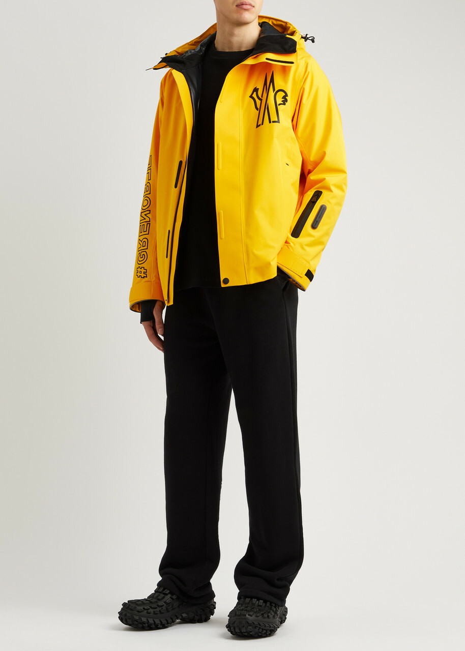 Moncler Grenoble Moriond Shell ski Jacket Yellow Moncler Grenoble