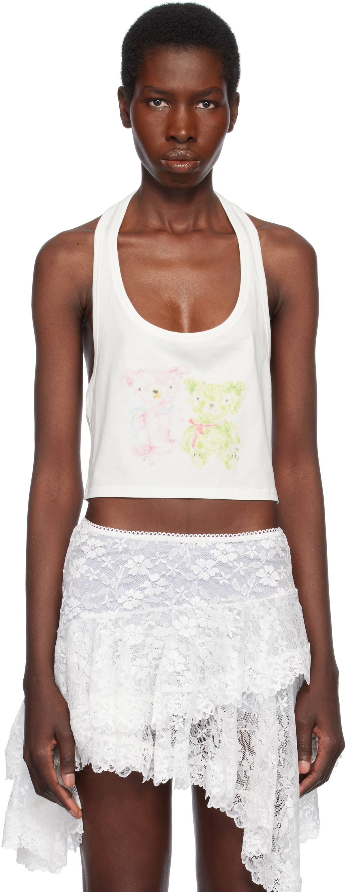 Yuhan Wang White Handkerchief Camisole Yuhan Wang