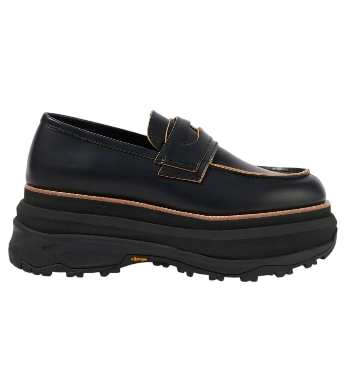 Sacai Leather platform boat shoes Sacai
