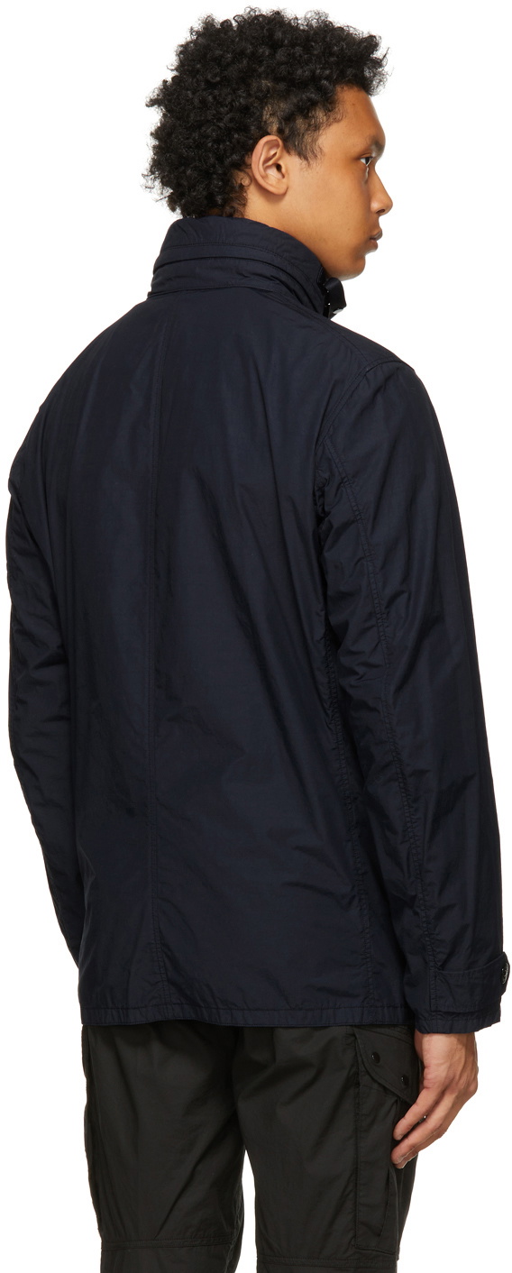 Stone Island Navy Naslan Light Watro Field Coat Stone Island