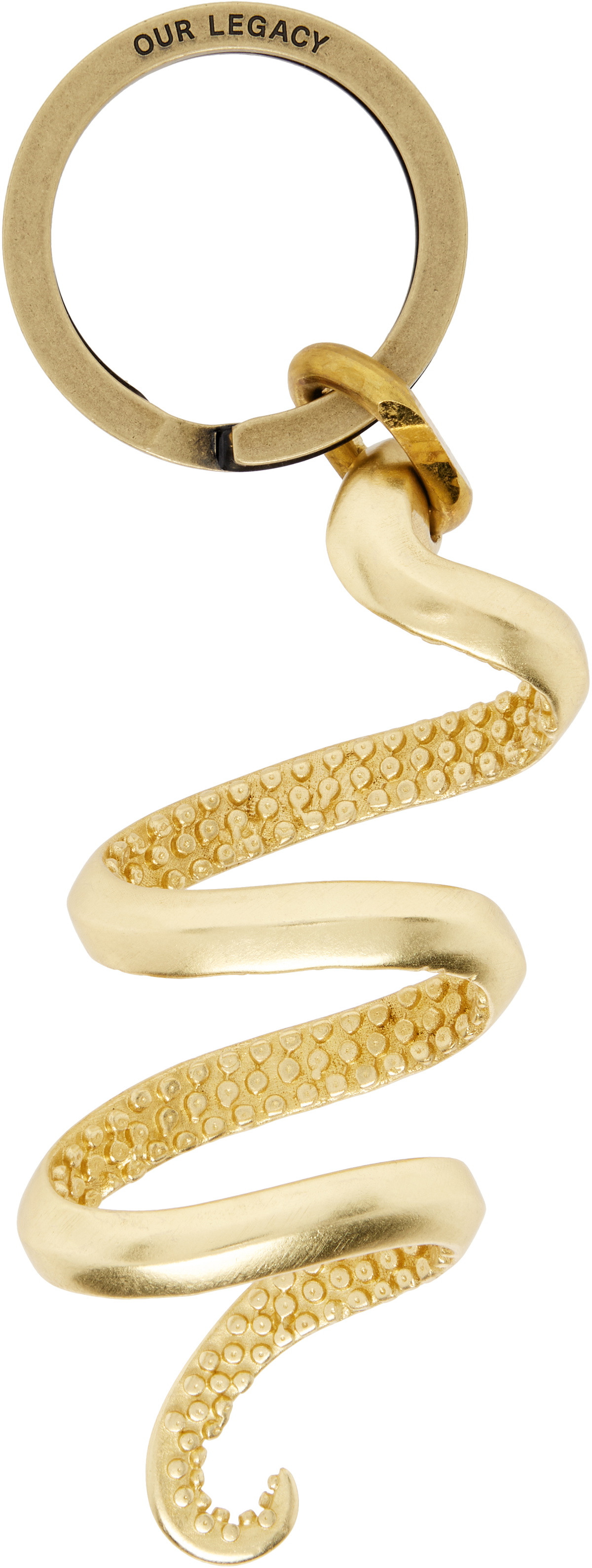 OUR LEGACY Brown Udon Ladon Leather Keychain Our Legacy