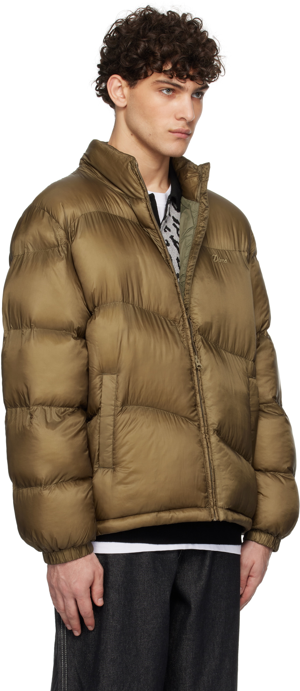 Dime Gold Classic Ripstop Puffer Jacket Dime