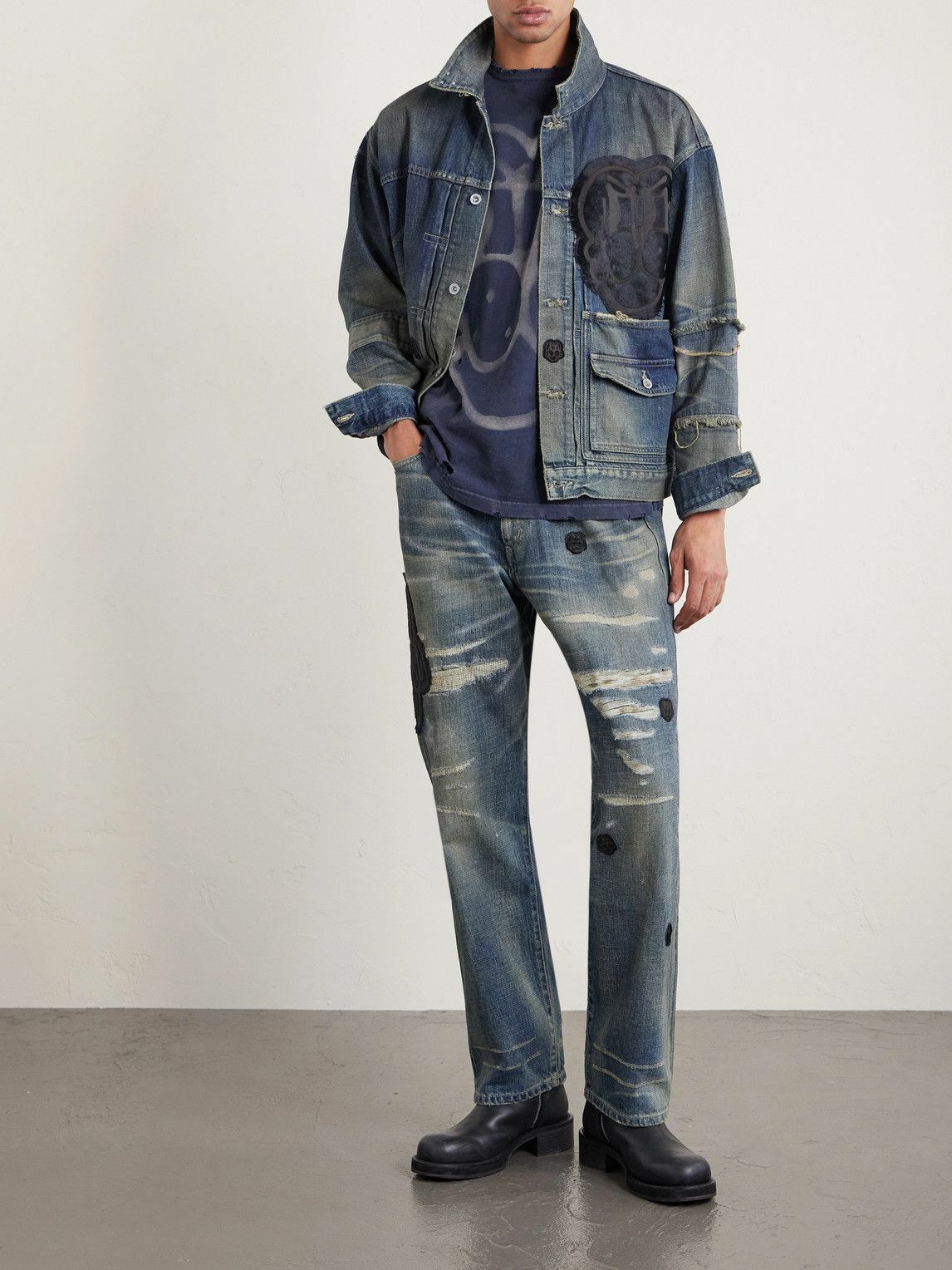 Neighborhood Men's x Lordz of Brooklyn Quilt Jacket in Black