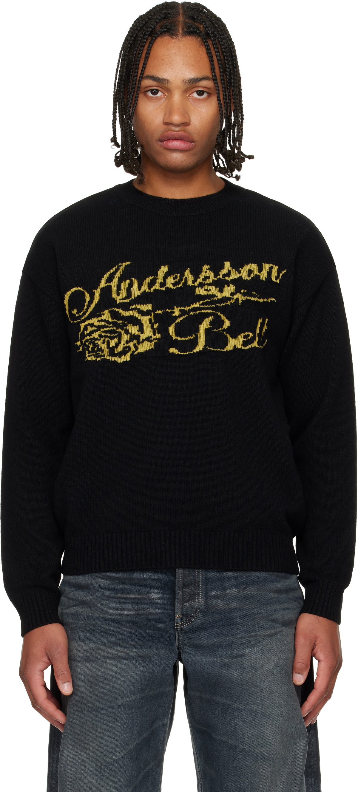 Andersson Bell Black & Red Stripe Crew-Neck Sweater Andersson Bell