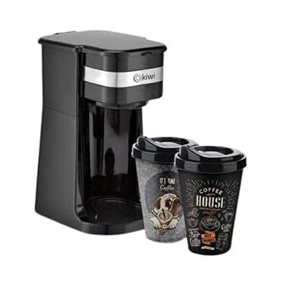 Kiwi KCM-7515 1000 W 330 ml 2 Fincan Filtre Kahve Makinesi Siyah