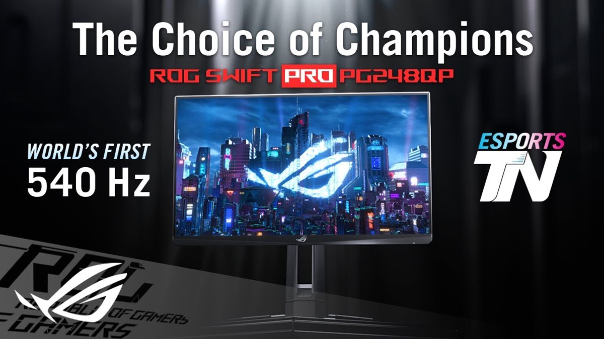 ASUS ROG Swift Pro PG248QP NVIDIA G-SYNC Esports Gaming Monitor