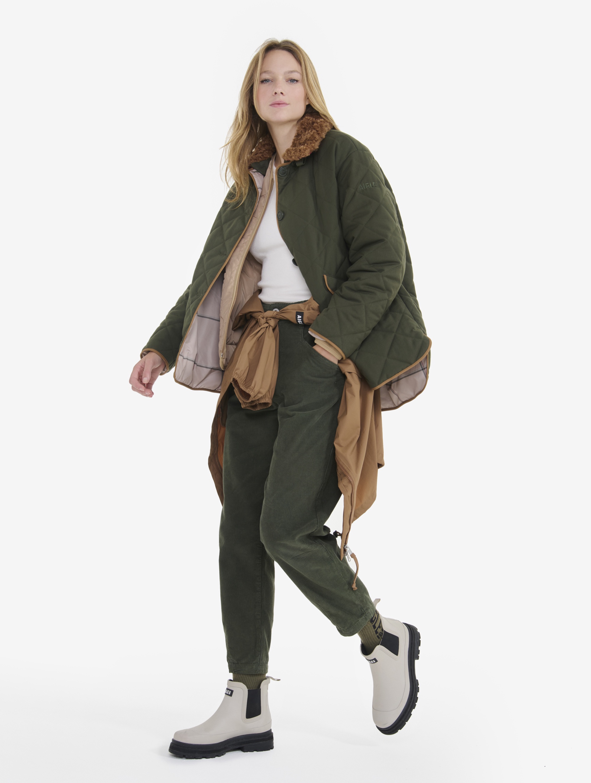 レディース 撥水 インサレーションキルティングジャケット ZBFBA53