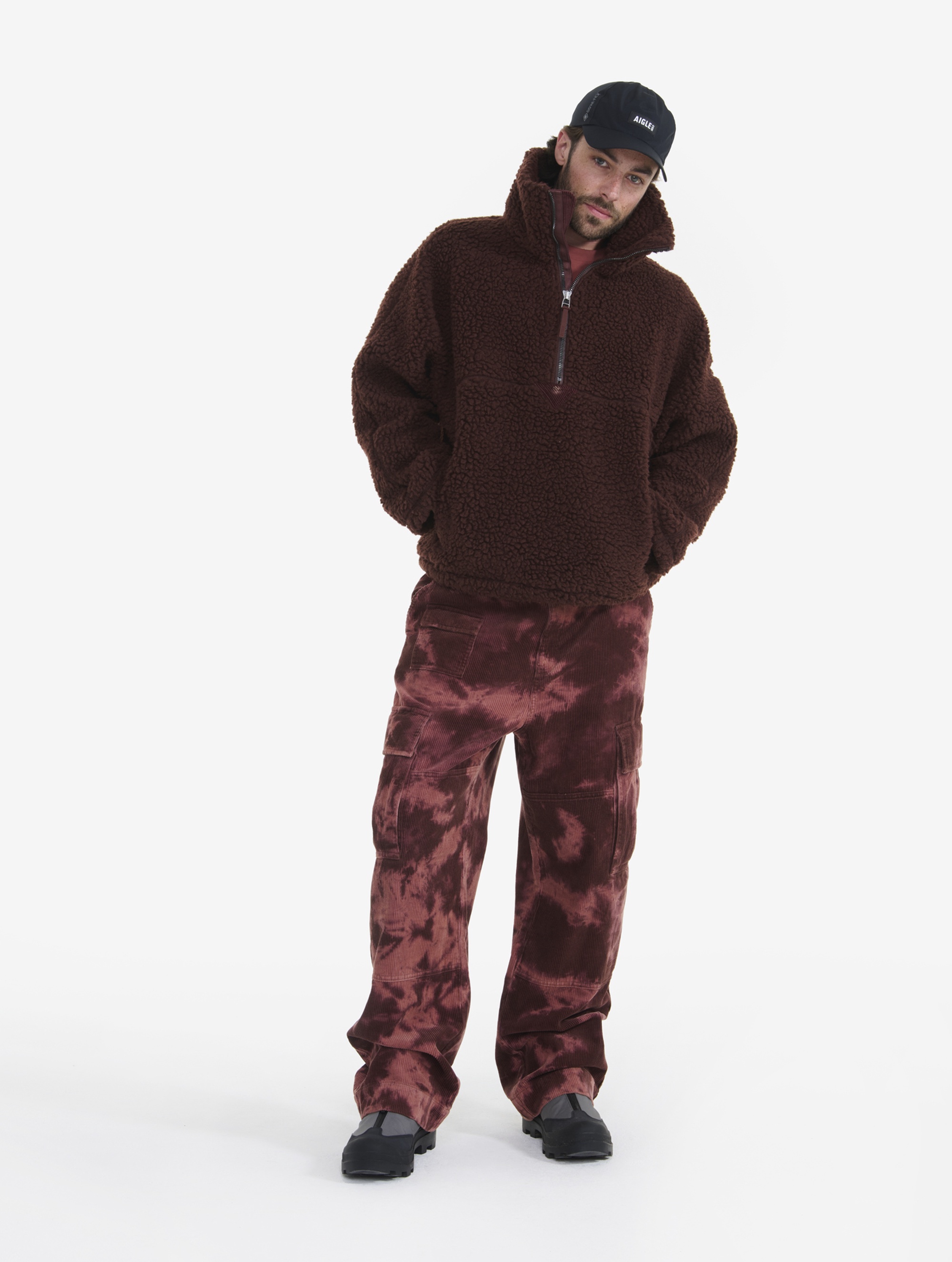 ユニセックス ユニセックス ハーフジップ シェルパフリース ZSFBB55