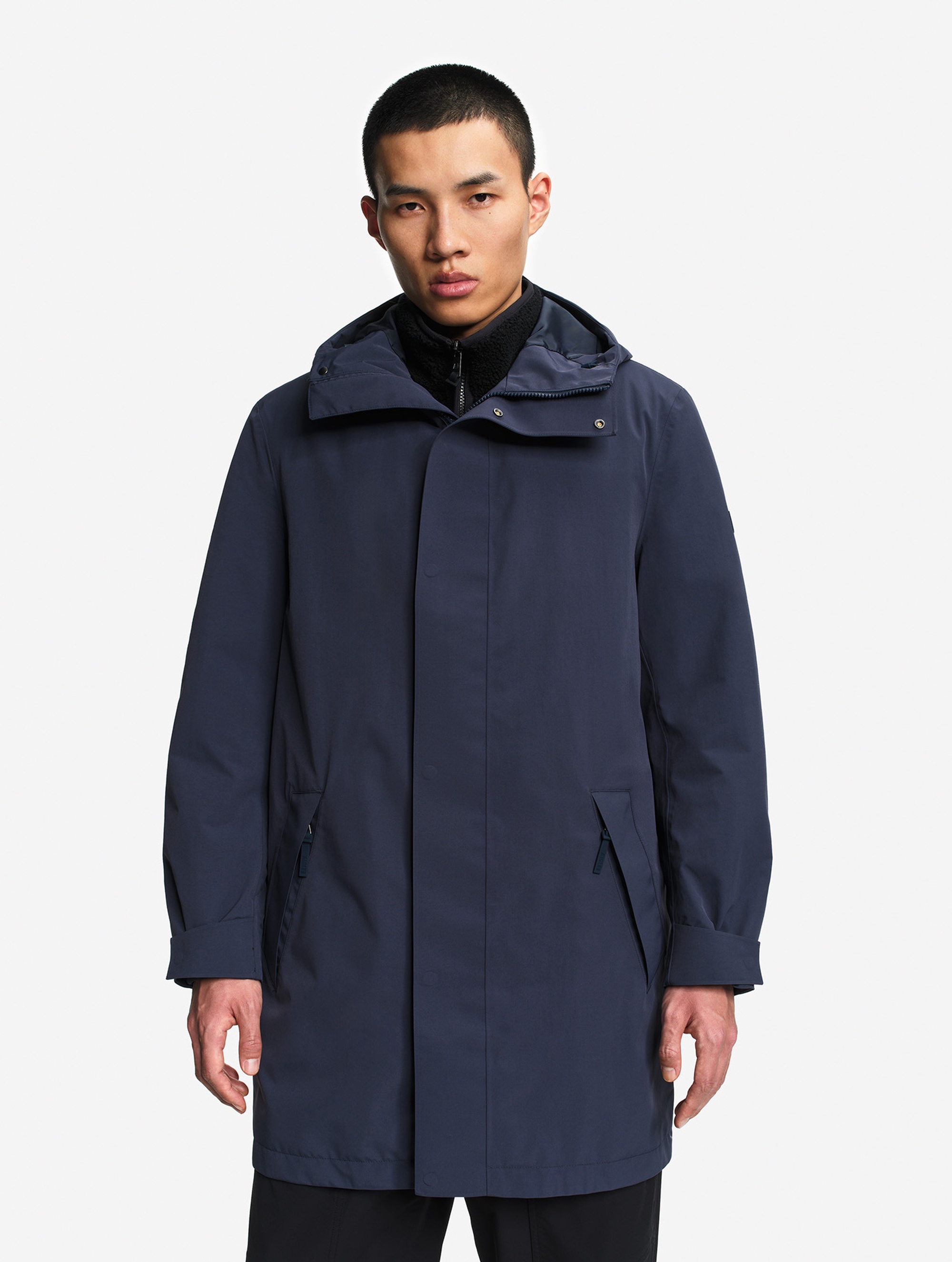 メンズ 透湿防水 ロングフーデッドコート ZBHBG07 - AIGLE（エーグル