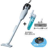 マキタ コードレス掃除機 CL181FDZW＋BL1860B＋じゅうたん用ヘッド＋