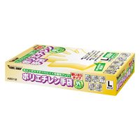 ファーストレイト ストレッチPE（ポリエチレン）グローブ クリアー L 1