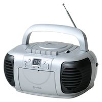 株式会社オーム電機 CDラジオカセットレコーダー シルバー 03-5038 1個