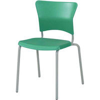 オカムラ 普通教室スカラーチェア・固定6号 ファイングリーン 400幅