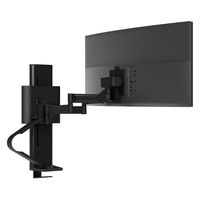 エルゴトロン DS100 モニタースタンド クワッド 4画面 ブラック 24