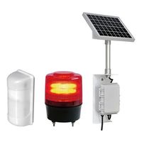 日惠製作所 簡易車両入出庫警告灯(ソーラー式) ニコトーチφ120(赤