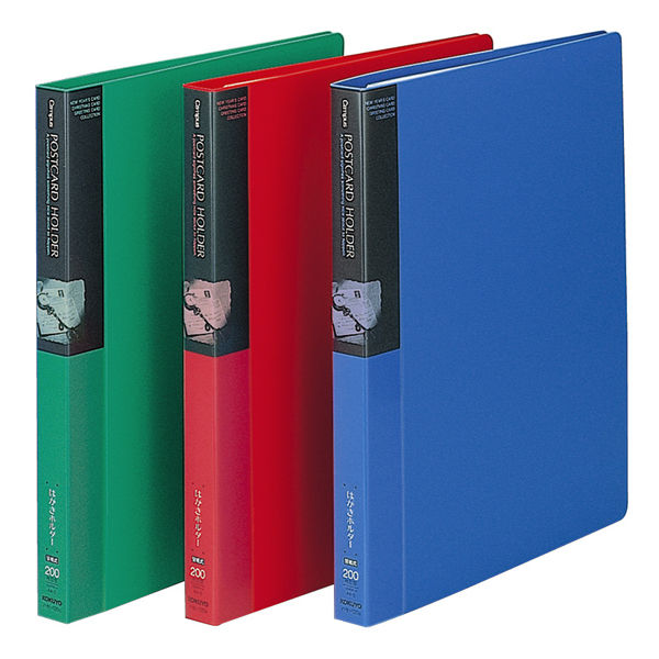 コクヨ ポストカードホルダー 100枚 ハセ-120B 1セット（4冊） - アスクル