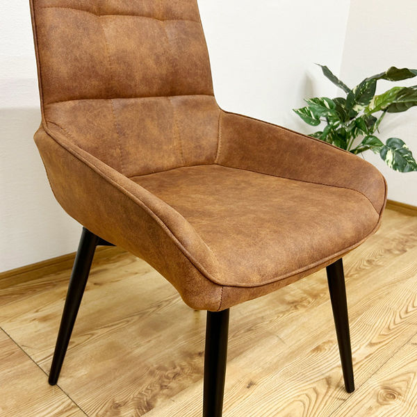 軒先渡し】後藤家具物産 回転チェアー ブラウン DC-RKKA-BR 1セット(2