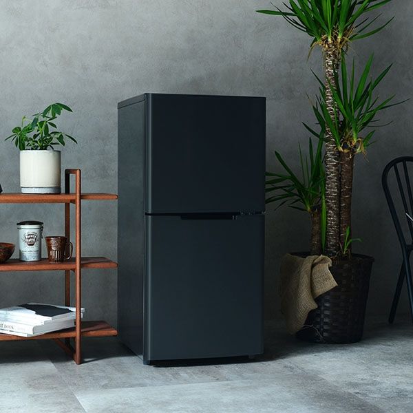 A-Stage 2ドア冷凍/冷蔵庫 123L (ファン式：ブラック)RZ-123B 1台