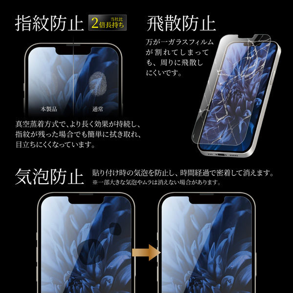 iPhone 13 mini ガラスフィルム 液晶保護フィルム ブルーライトカット