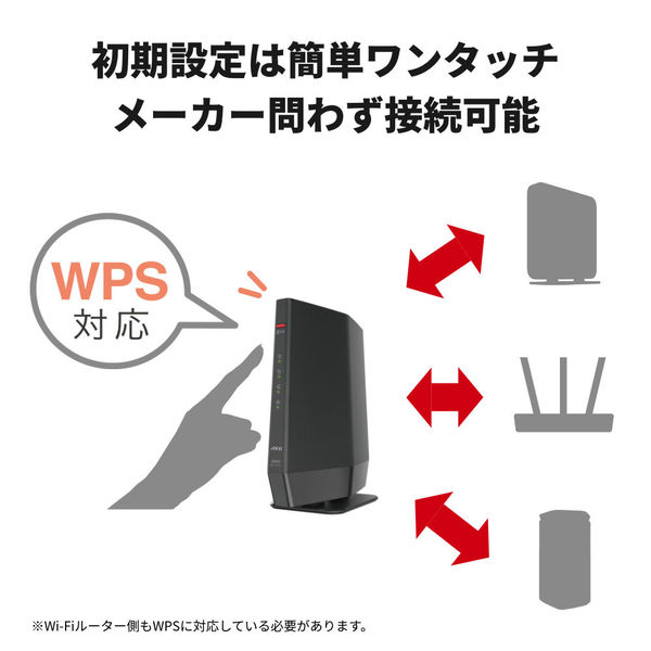 バッファロー 無線LAN中継器 11ax Wi-Fi6対応 4803+573Mbps WEX