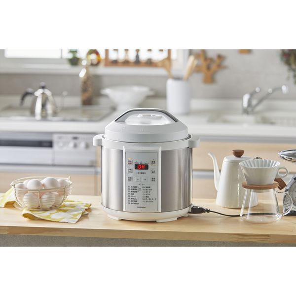 アイリスオーヤマ 電気圧力鍋 6.0L PC-EMA6-W ホワイト 1台（直送品