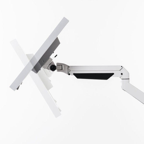 サンワサプライ 水平垂直多関節液晶モニターアーム（上下2面・白） CR