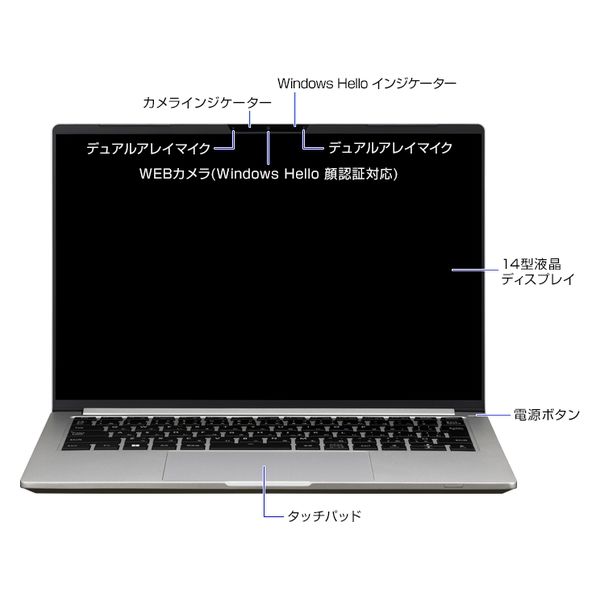 マウスコンピューター 14インチ ノートパソコン DAIV Zシリーズ