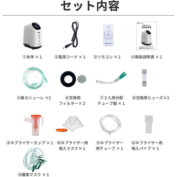 小林薬品 RABLISS 酸素発生器 KO306 10001769 1台 - アスクル
