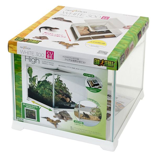 ジェックス GEX レプテリア ホワイト 300キューブ High 234243 1個
