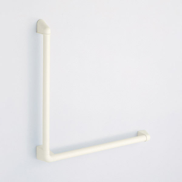 ナカ工業 動作補助手摺 ソフトハンド L型手すり Φ34 プレーンホワイト