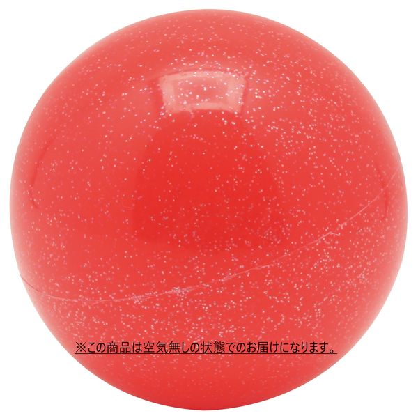 池田工業社 キラキラフレンドボール6号 赤(空気抜き) 300340 1個