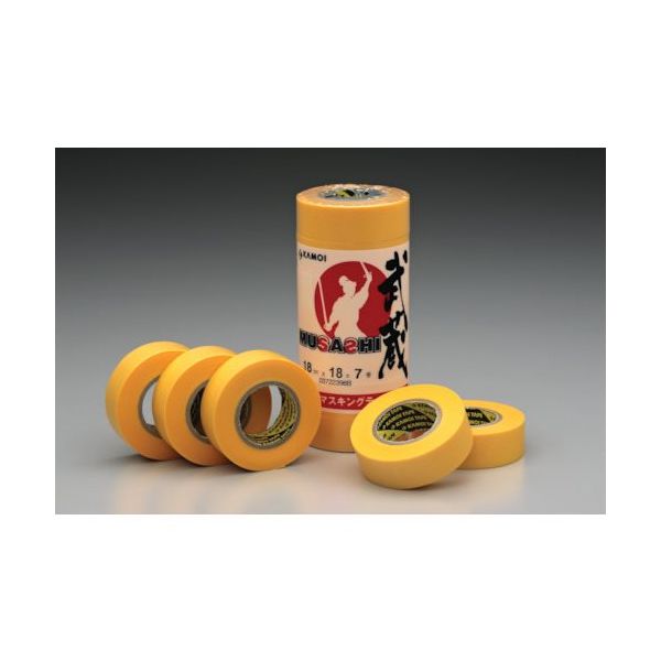 カモ井加工紙 カモ井 和紙マスキングテープ 武蔵 6mm幅 20巻入り
