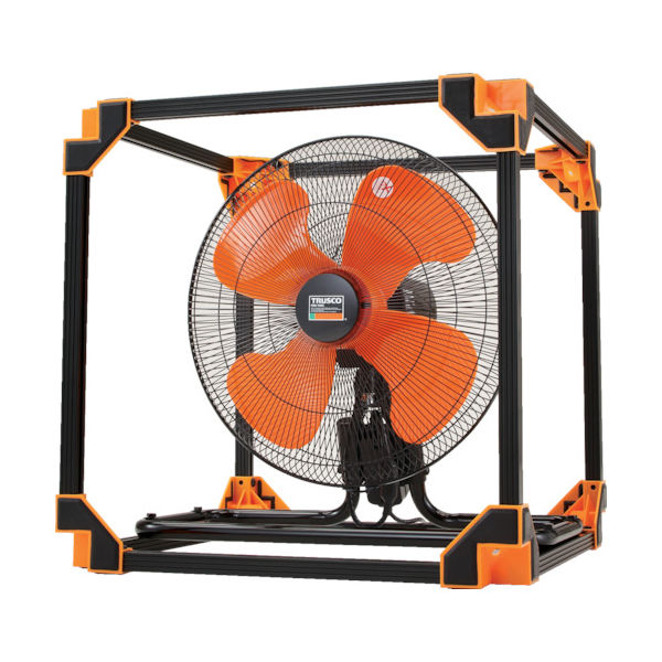 トラスコ中山 TRUSCO 全閉式アルミハネ工場扇 ゼフィール キューブ