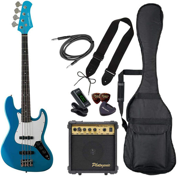 Photo Genic フォトジェニック エレキベース JB-240/MBL ライトセット