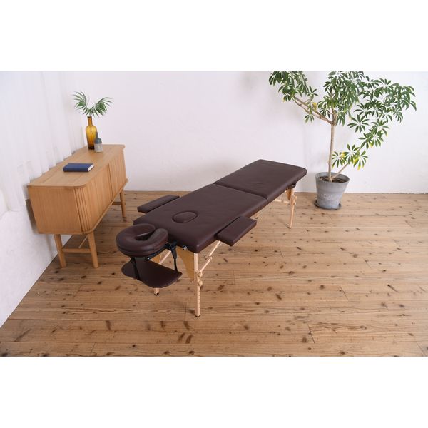 谷村実業株式会社 さらにコンパクトマッサージベッド ブラウン TAN