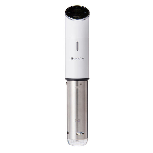 クオシナ 低温調理器 ホワイト 真空調理 防水 LEDタッチパネル FSV-300