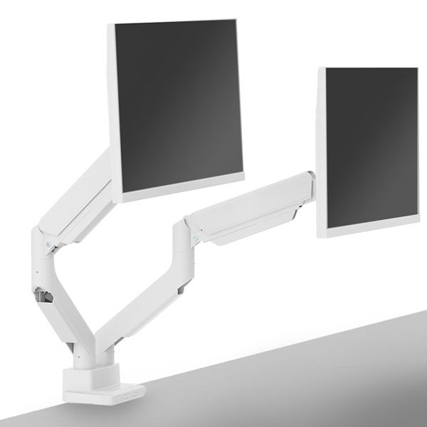 Pixio モニターアーム デュアル VESA ホワイト PS2DW-O 1台（直送品