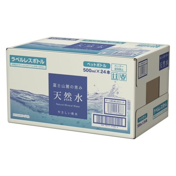 株)LDビバレッジ 国分 富士山麓の恵み天然水ラベルレス 500mlx24
