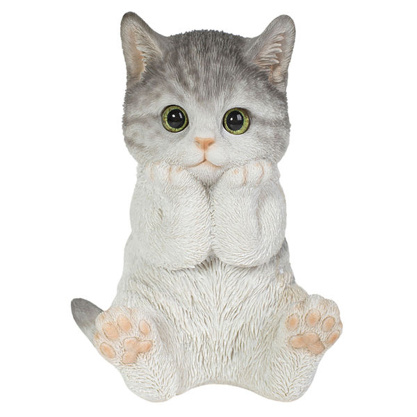 ウービア 頬杖をつくサバトラ白猫 H23003-16 1個（直送品） - アスクル